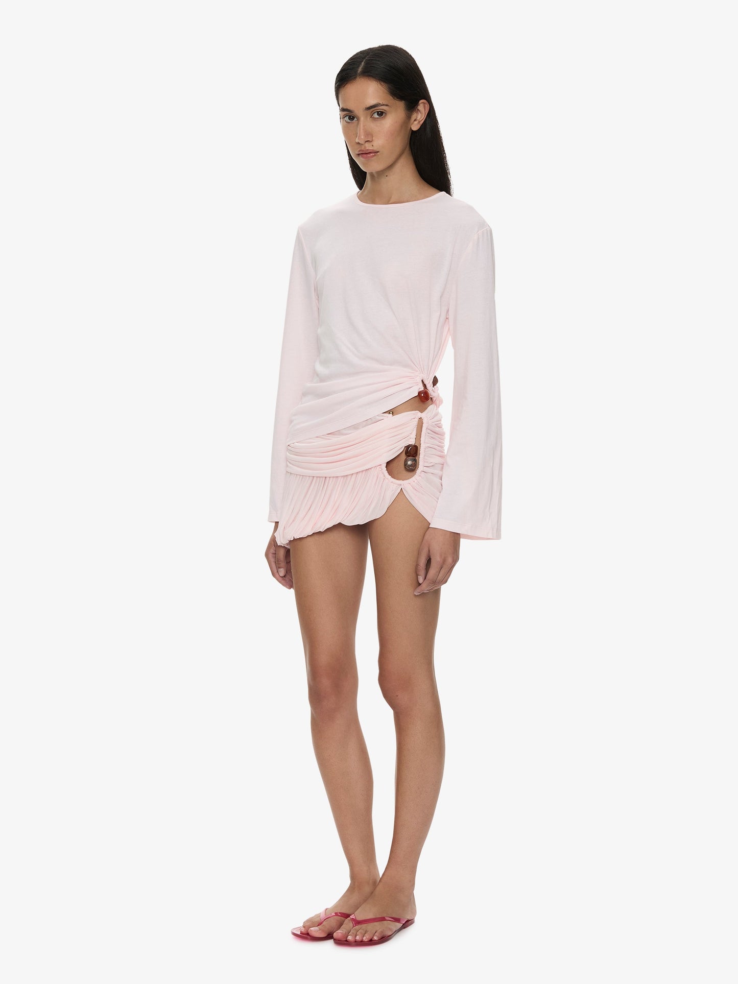 CHRISTOPHER ESBER Beach Glass Bubble Mini Skirt (Pink)