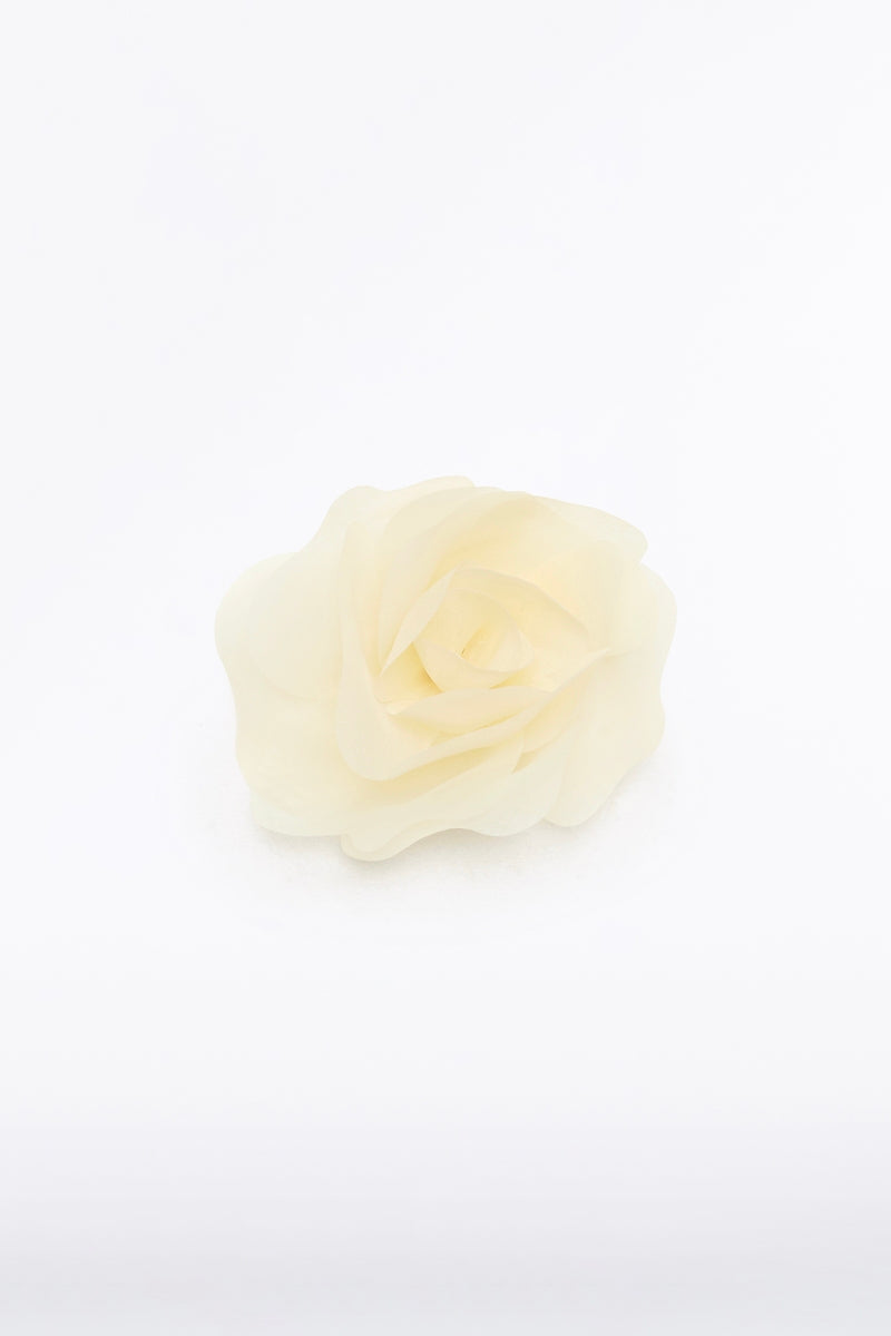 Image of Keychains. Product name - Ivory Small Fiore Brooch in Cream colour by brand - Carla Zampatti