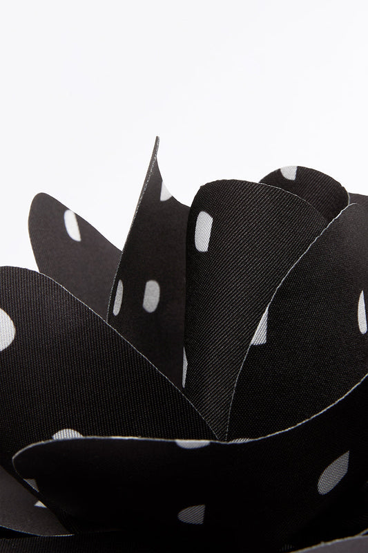 Carla Zampatti Black C Spot Fiore Brooch (Print)