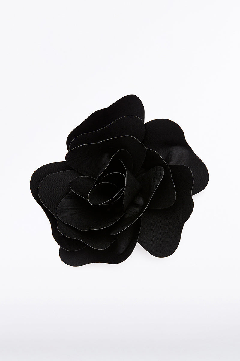 Image of Keychains. Product name - Black Fiore Brooch in Print colour by brand - Carla Zampatti