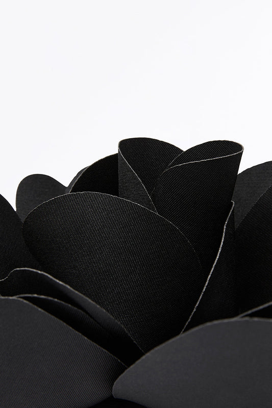 Carla Zampatti Black Fiore Brooch (Print)