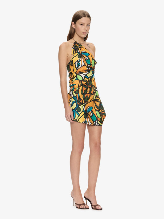 CHRISTOPHER ESBER Tropic Nouveau Scarf Mini Dress (Print)
