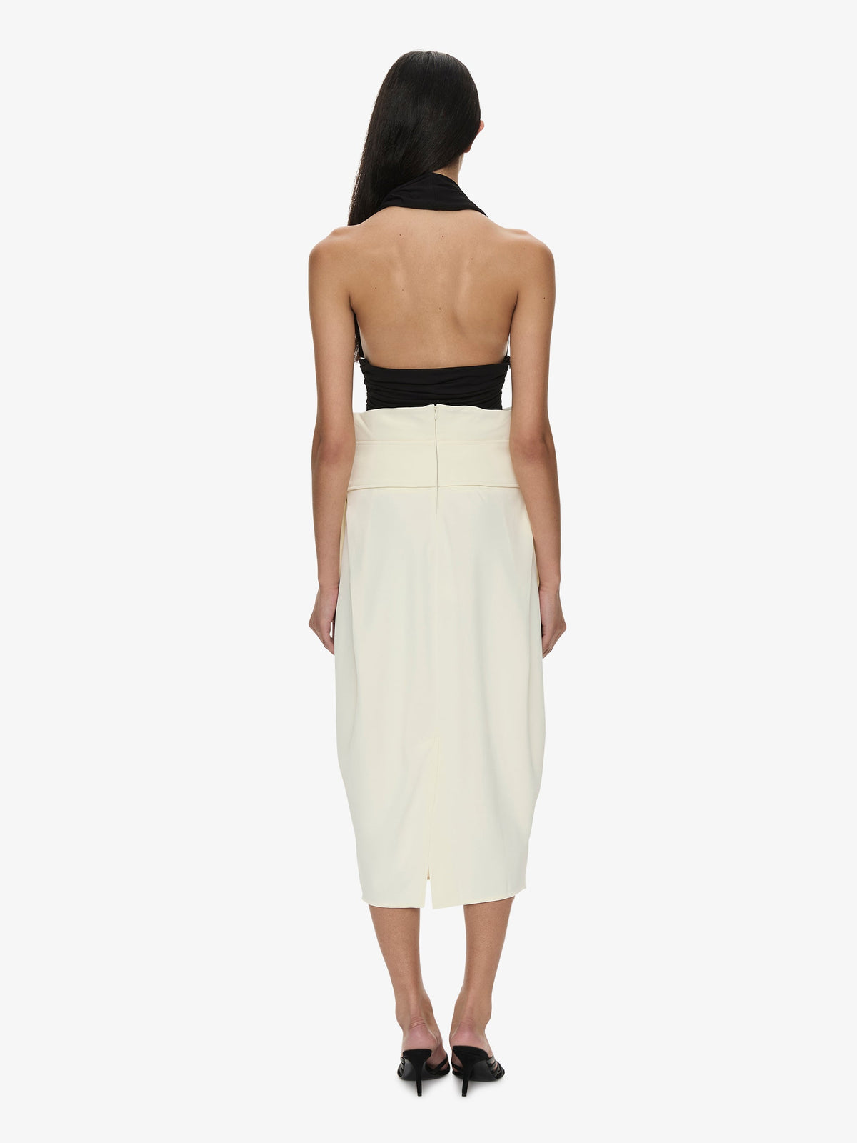CHRISTOPHER ESBER Virelle Cocoon Skirt (Cream)