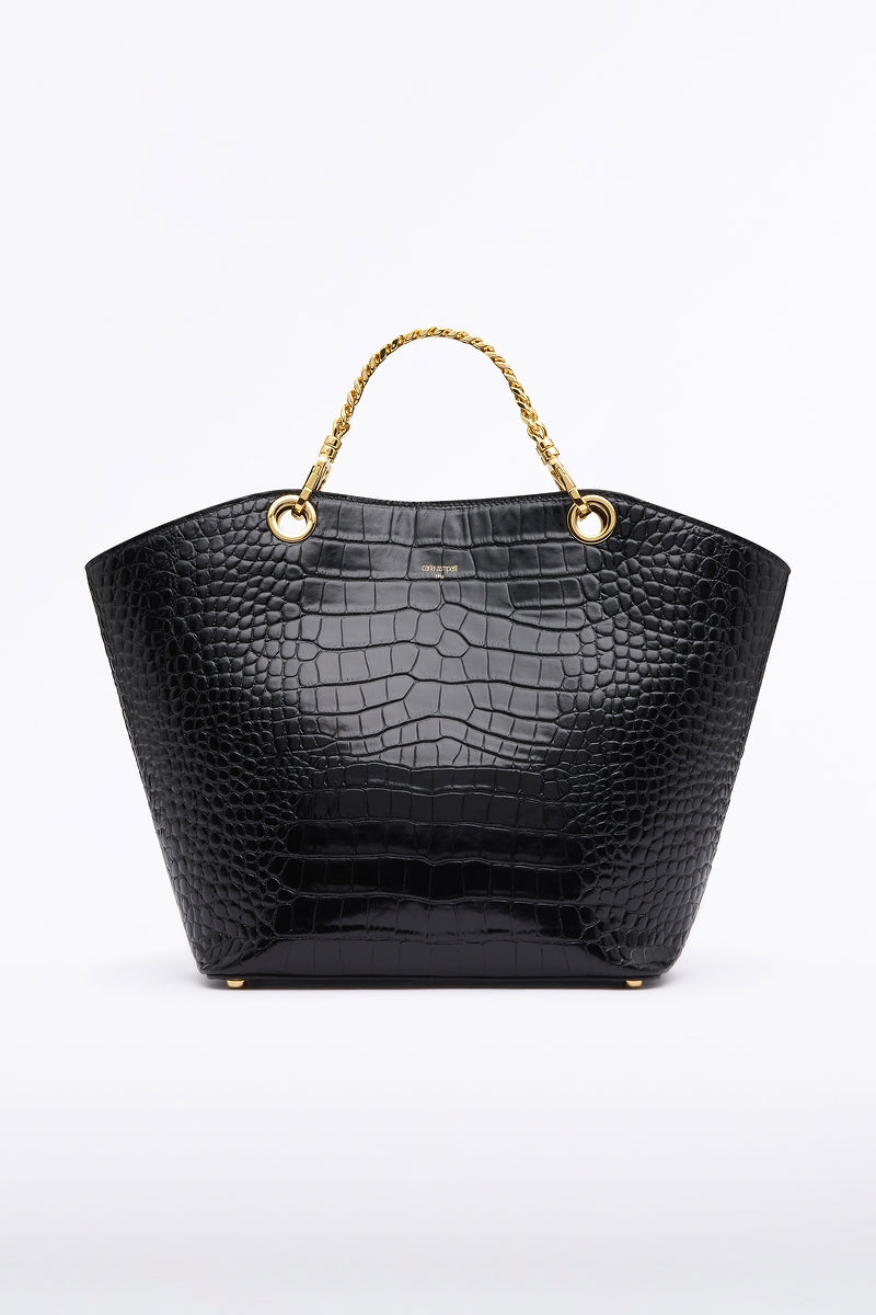Carla Zampatti Medium Milano Tote Bag (Black)