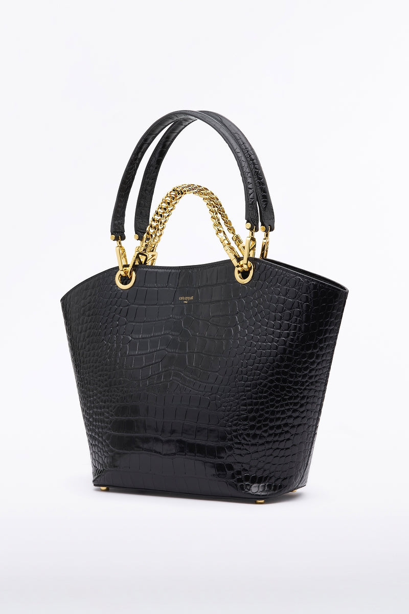 Carla Zampatti Medium Milano Tote Bag (Black)