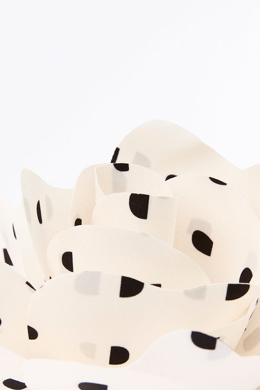Carla Zampatti Ivory C Spot Fiore Brooch (Cream)