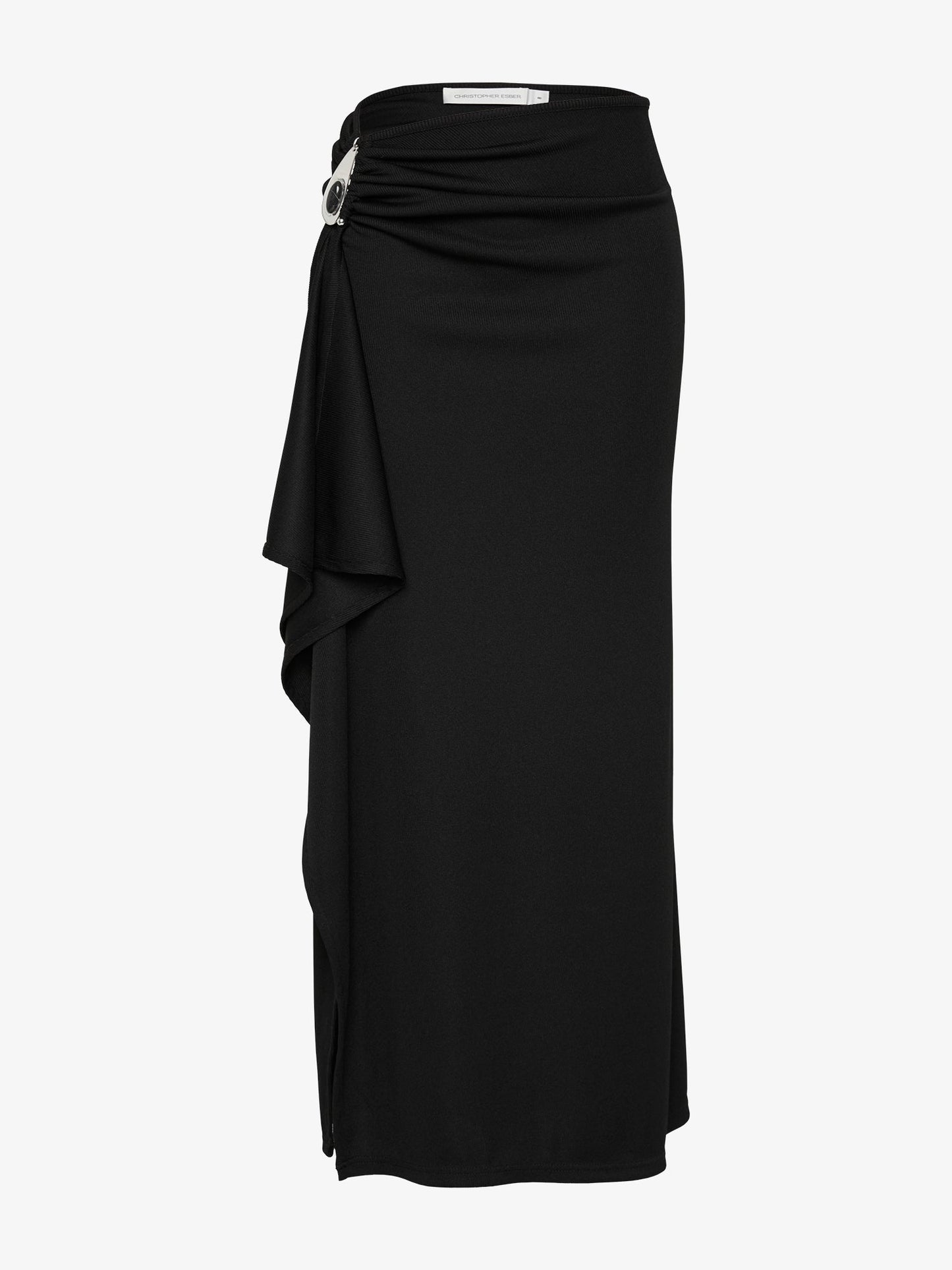 CHRISTOPHER ESBER Crystal Pendant Cascade Skirt (Black)