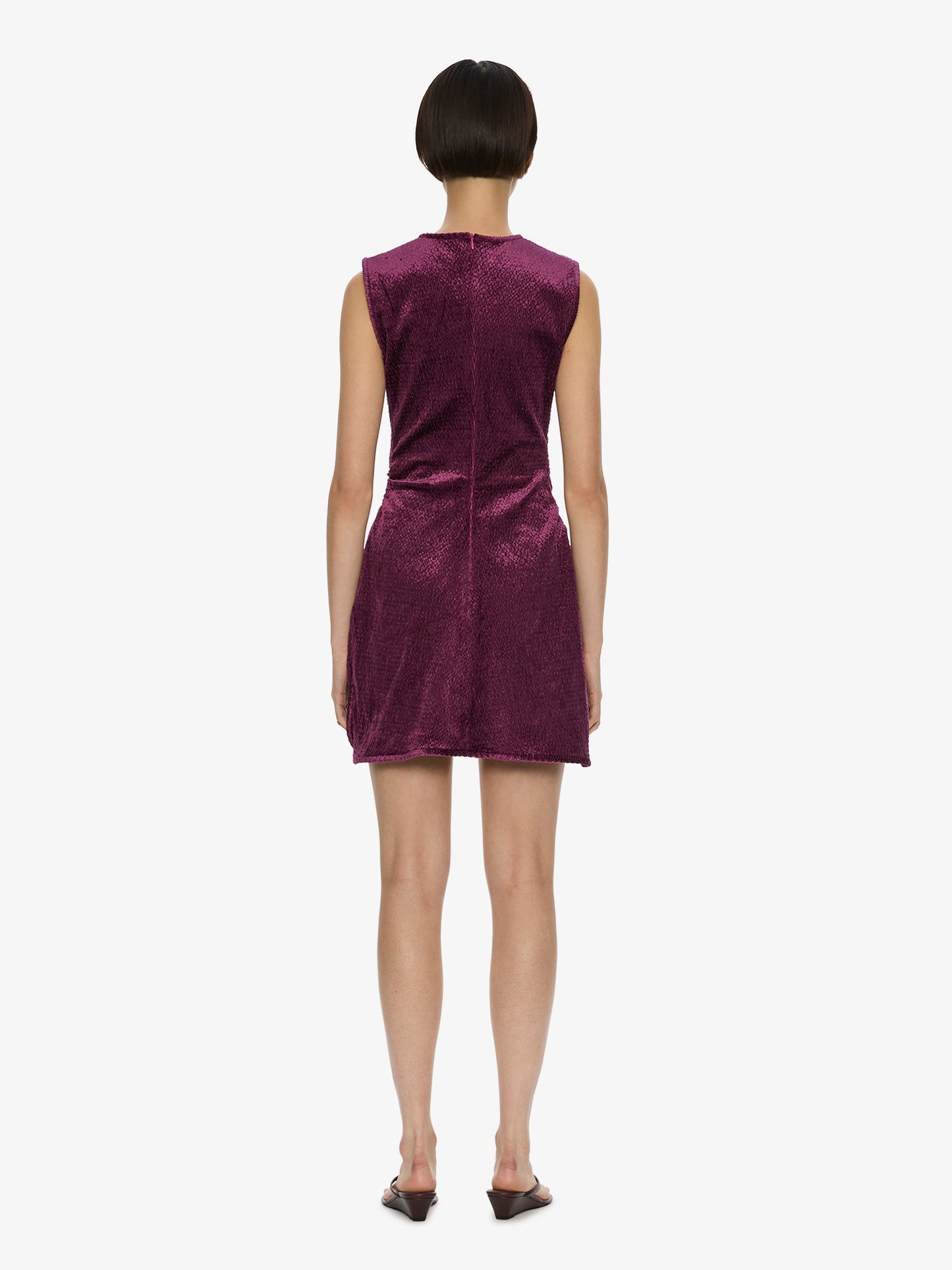 CHRISTOPHER ESBER Loophole Mini Dress (Plum)