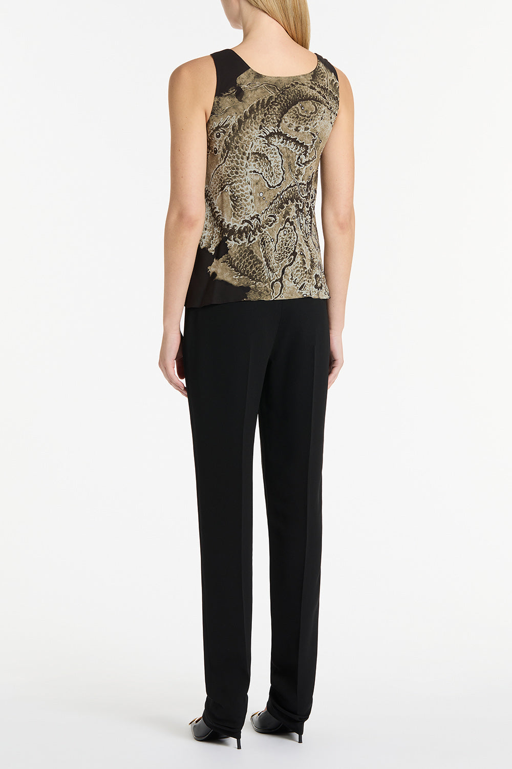 Carla Zampatti Lindy Lee Fierce Dragon Camisole (Black)