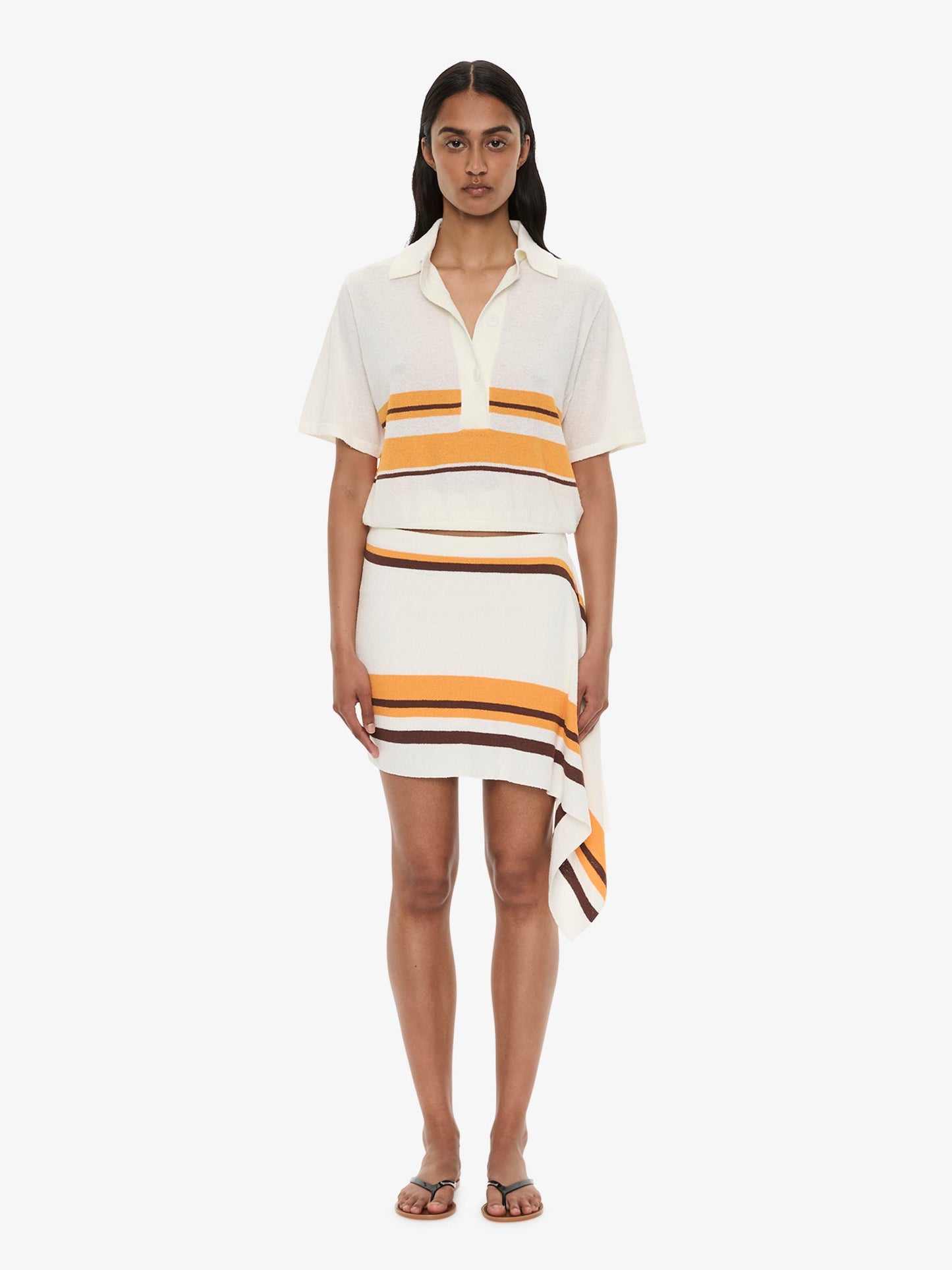 CHRISTOPHER ESBER Knit Clean Polo (Stripe)