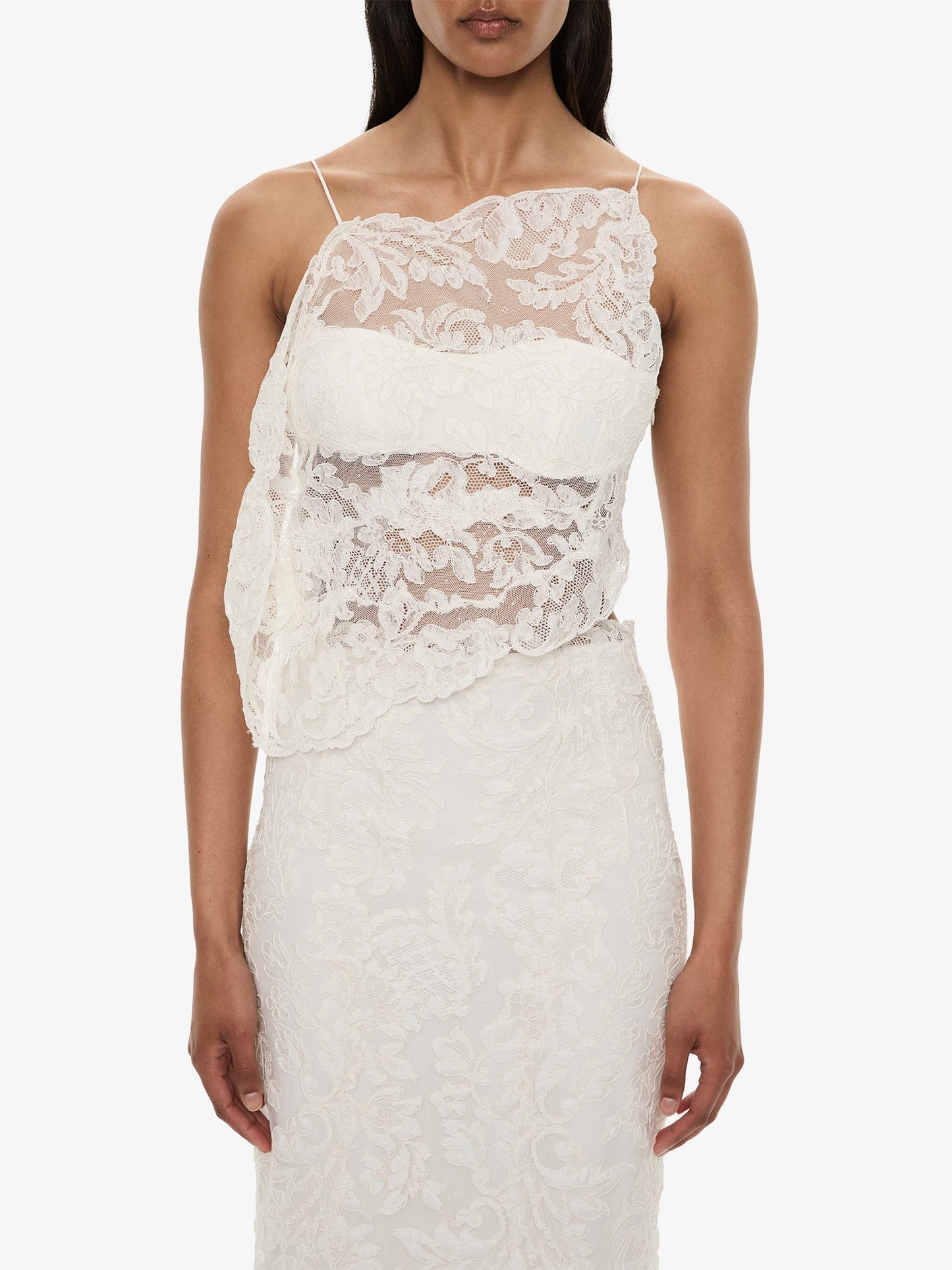 CHRISTOPHER ESBER Reverie Lace Skirt (White)