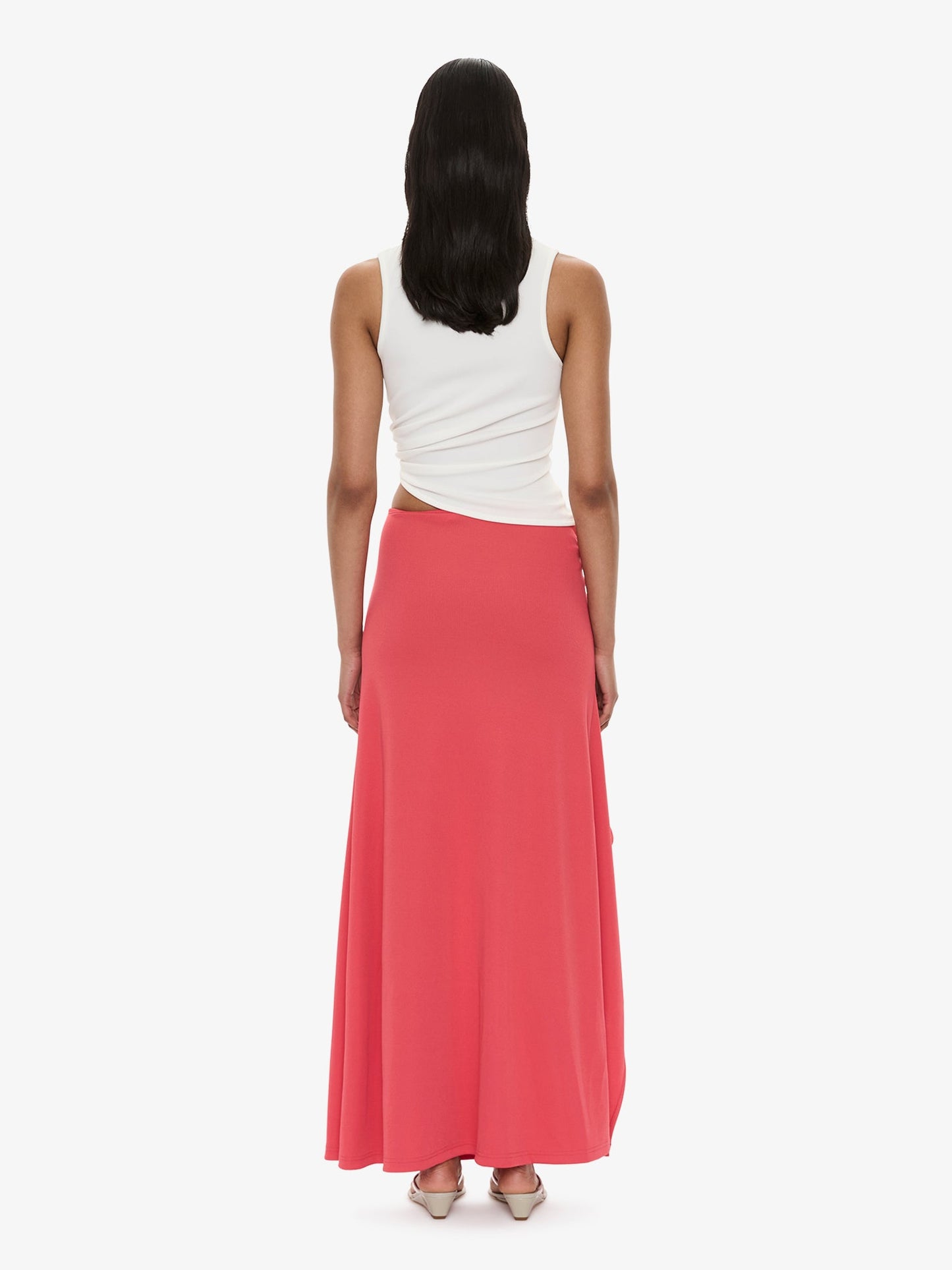 CHRISTOPHER ESBER Occhio Crystal Cascade Skirt (Watermelon)
