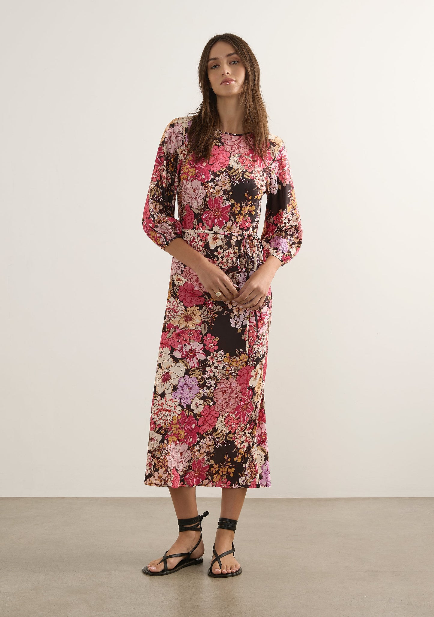 Image of Dresses. Productname: Auguste The Label Clara Midi Dress in Black colour by brand - Auguste The Label