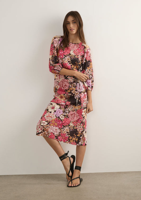 Auguste The Label Clara Midi Dress (Black)