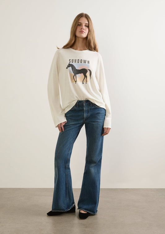 Image of T-Shirts. Productname: Auguste The Label Sundown North Long Sleeve Tee in Print colour by brand - Auguste The Label