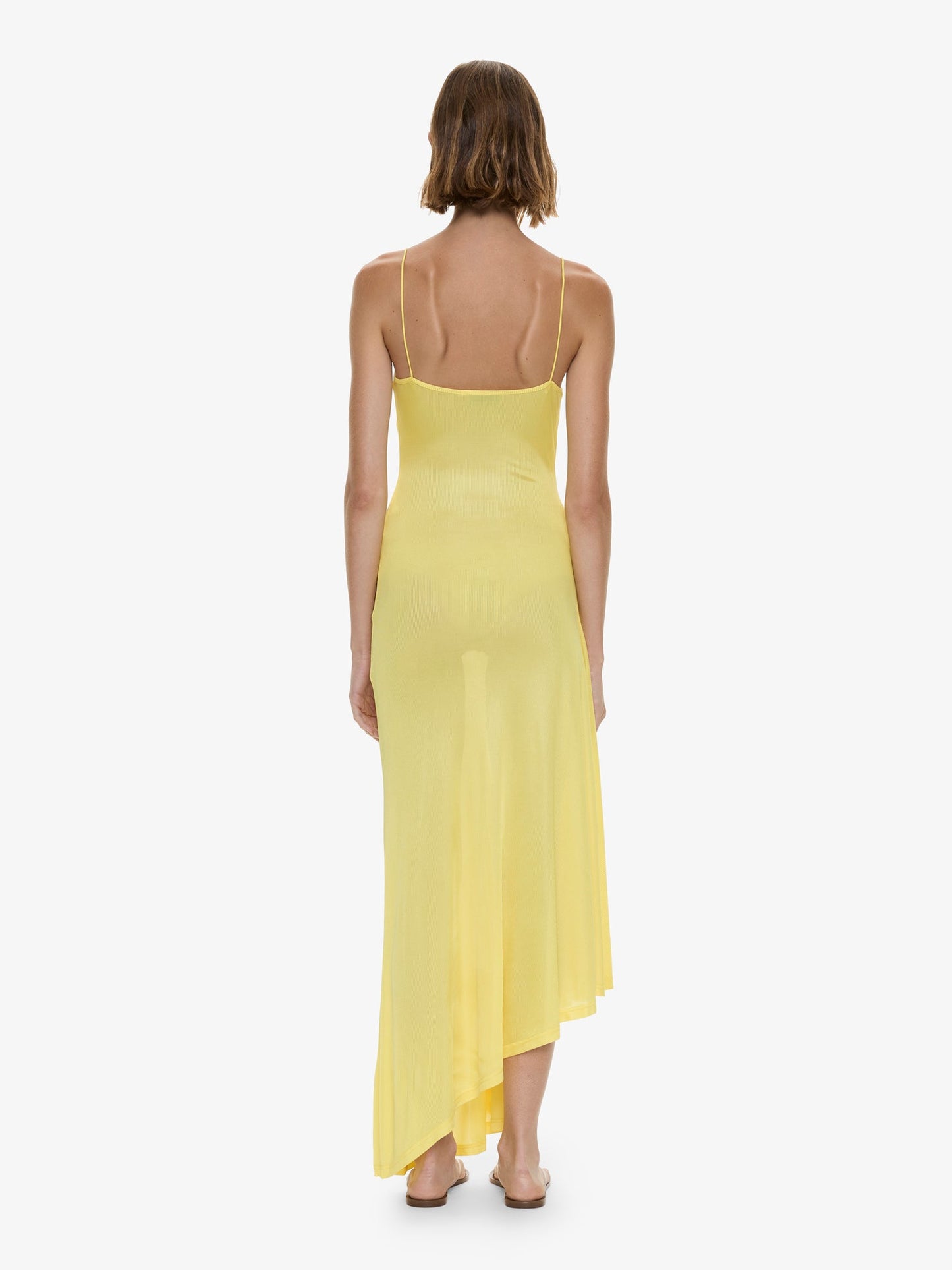 CHRISTOPHER ESBER Delphin Lace Rib Cami Dress (White)