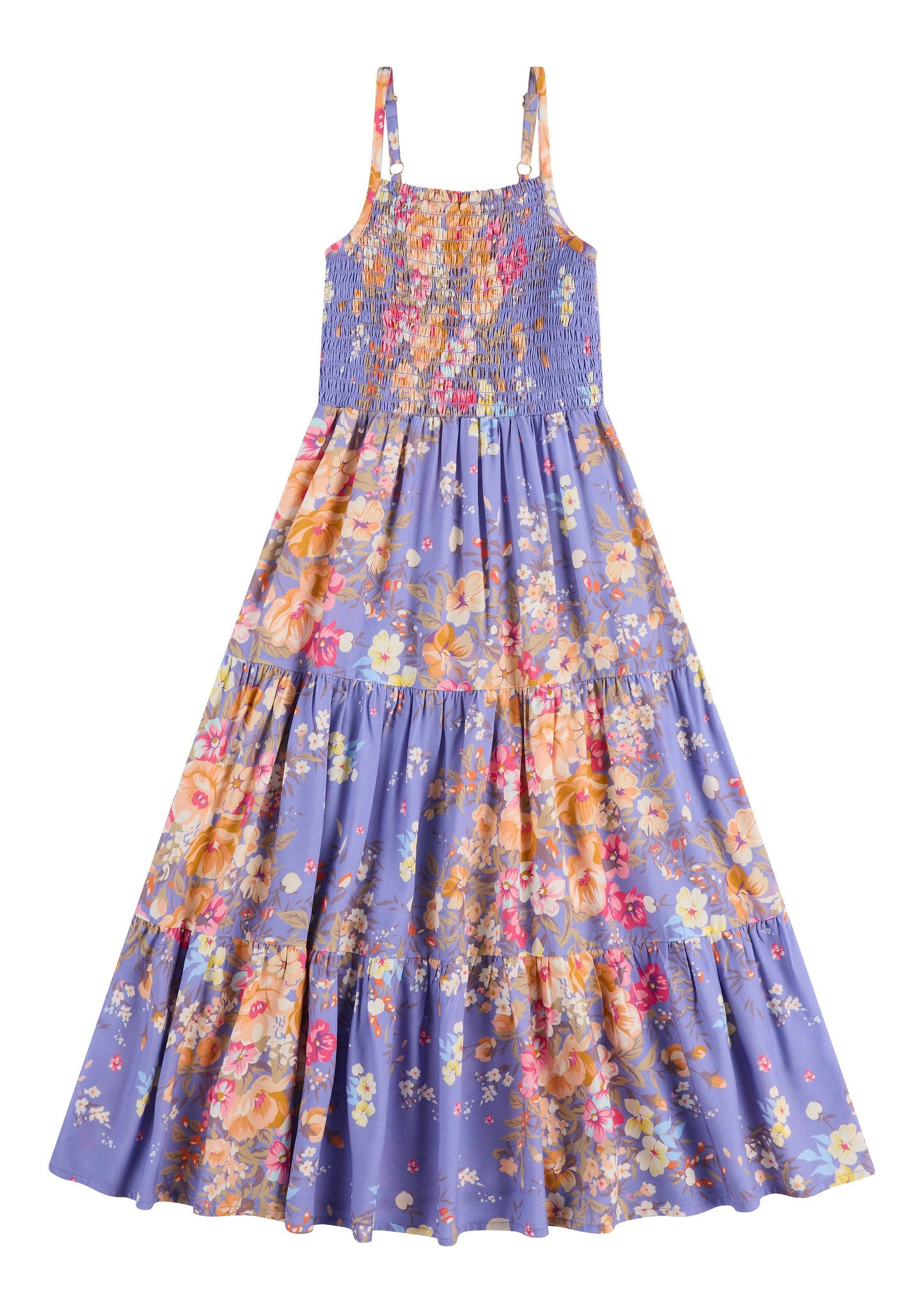 LITTLE AUGUSTE Sweetheart Maxi Dress (Purple)