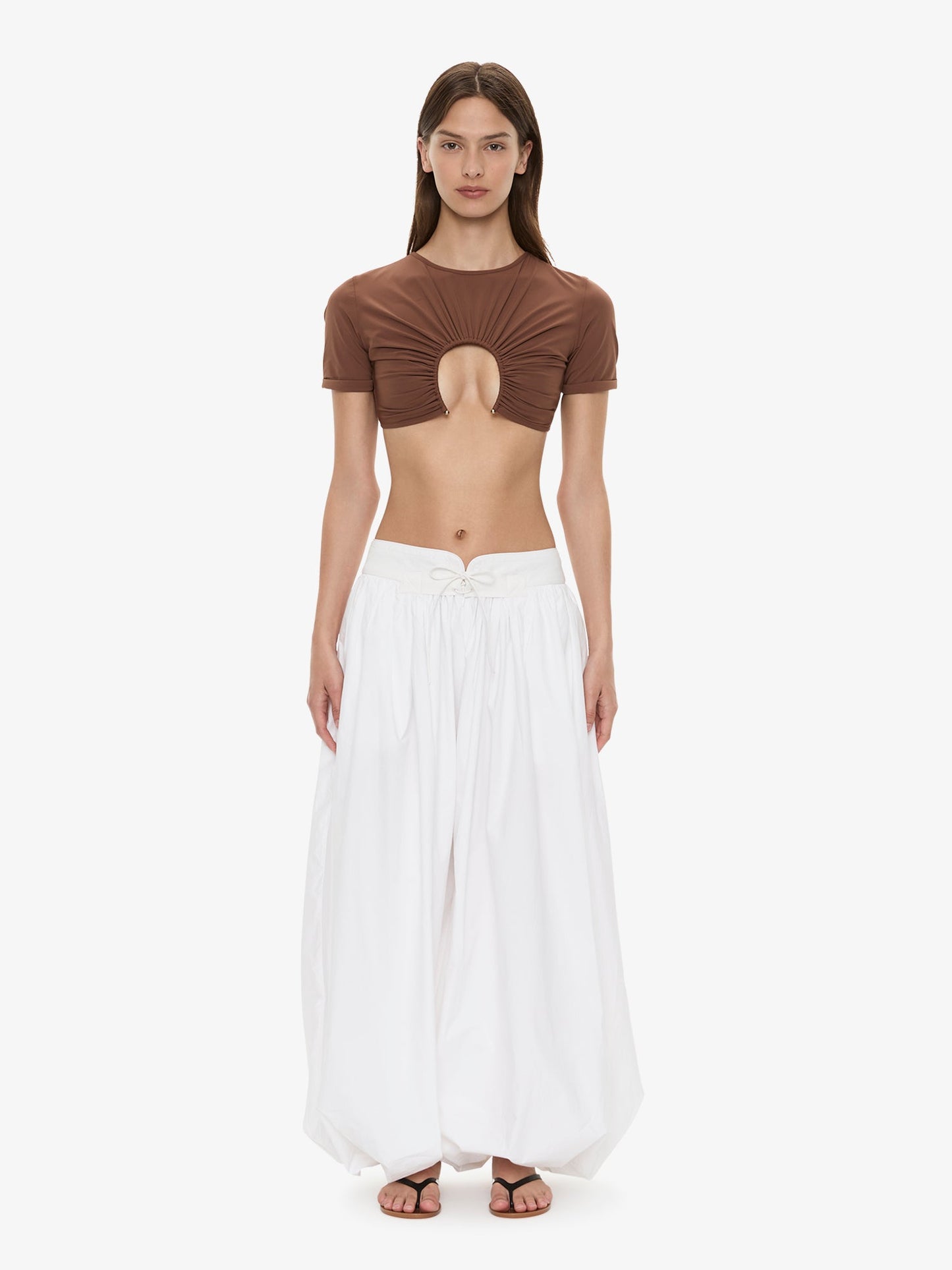 CHRISTOPHER ESBER U Prong Tee (Brown)