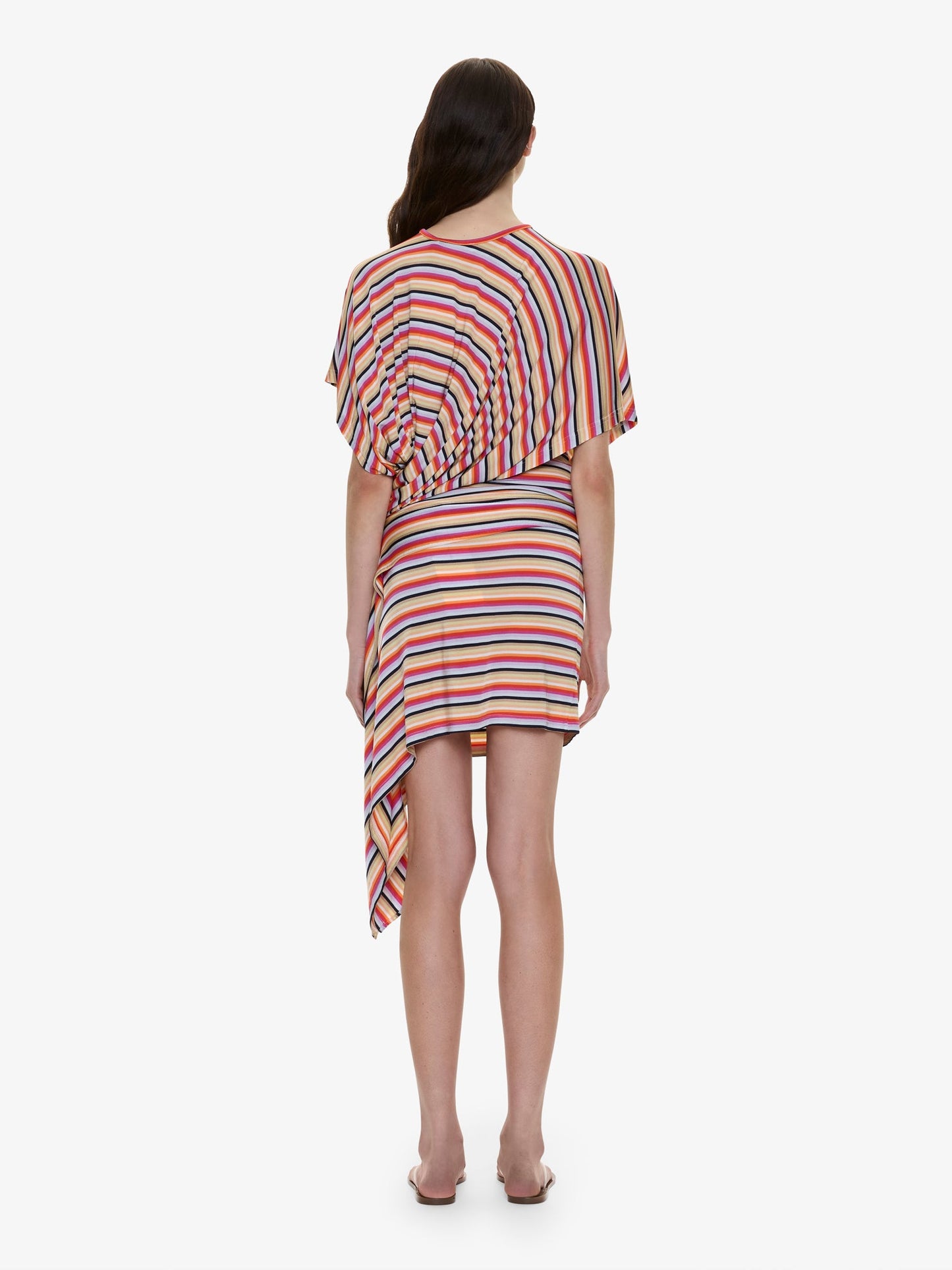 CHRISTOPHER ESBER Calypso Floating Jersey Mini Skirt (Stripe)