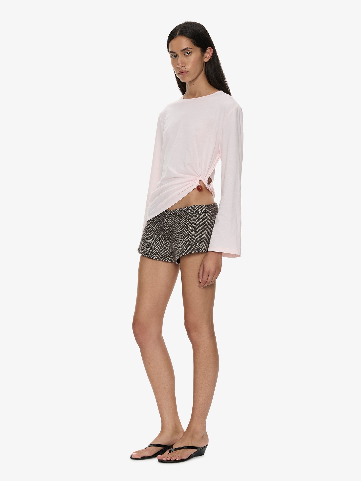 CHRISTOPHER ESBER Bree Quartz Long Sleeve Tee (Pink)