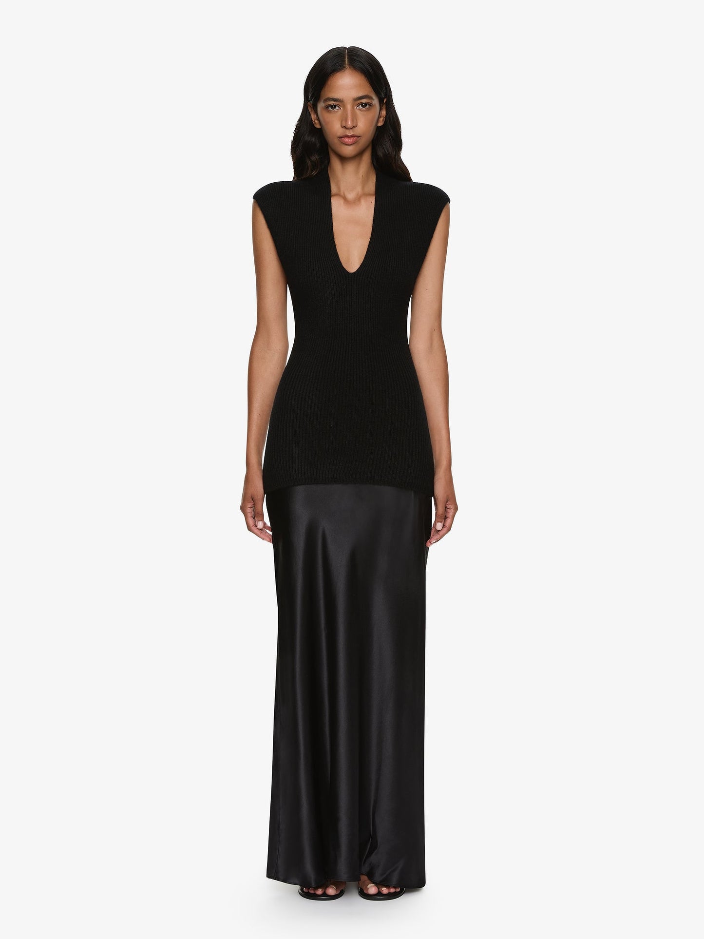 Image of Dresses. Productname: CHRISTOPHER ESBER Moulded Scarf Monument Dress in Black colour by brand - CHRISTOPHER ESBER