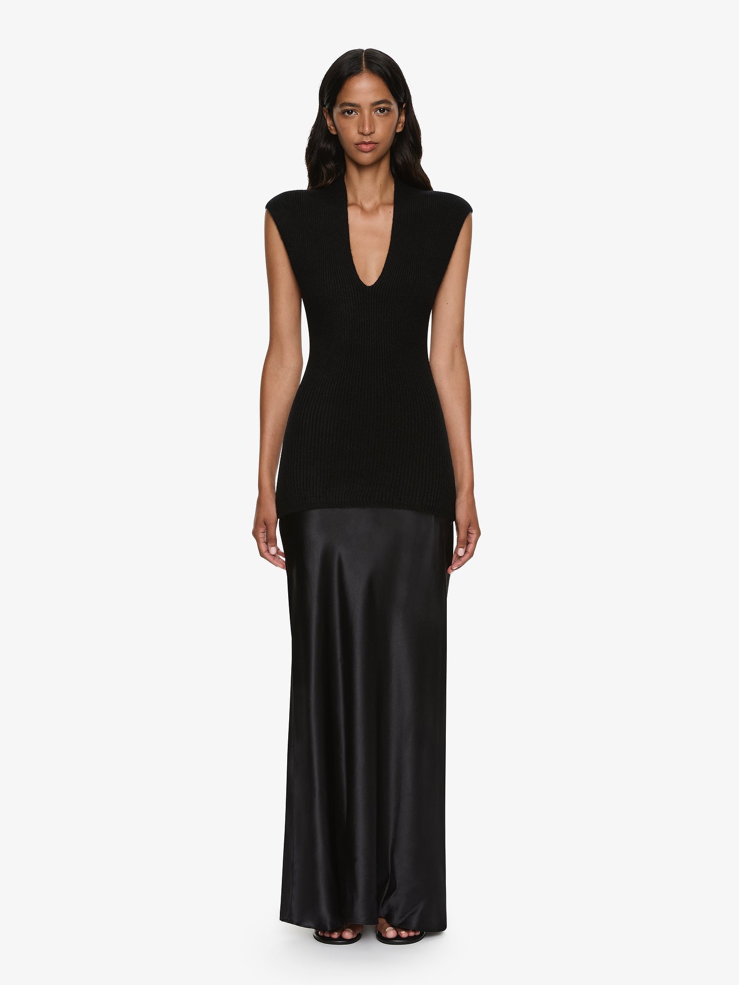 Image of Dresses. Productname: CHRISTOPHER ESBER Moulded Scarf Monument Dress in Black colour by brand - CHRISTOPHER ESBER