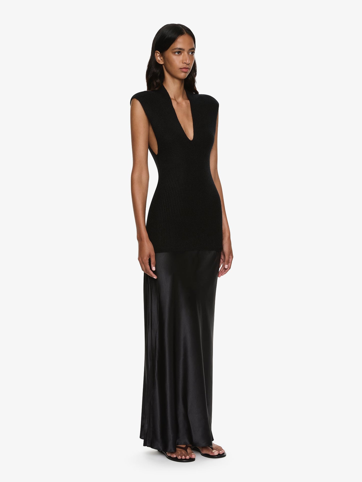 CHRISTOPHER ESBER Moulded Scarf Monument Dress (Black)