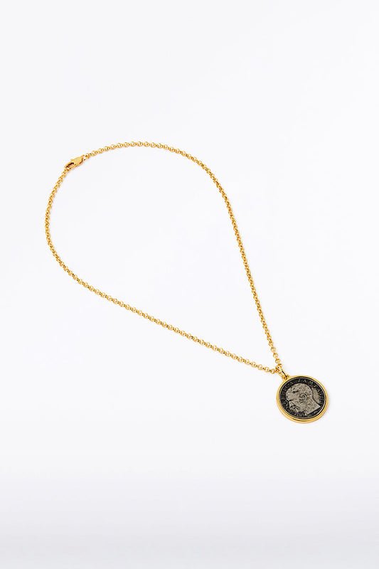 Image of Jewelry. Product name - Emperor Charm Necklace | 25Mm in Print colour by brand - Carla Zampatti