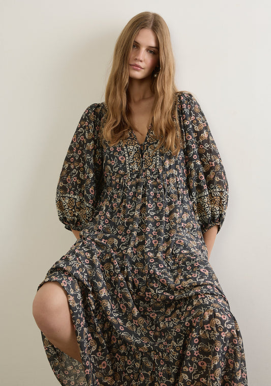 Auguste The Label Valley Maxi Dress (Black)