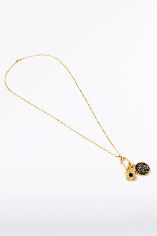 Image of Jewelry. Product name - Charm Keeper Necklace in Print colour by brand - Carla Zampatti