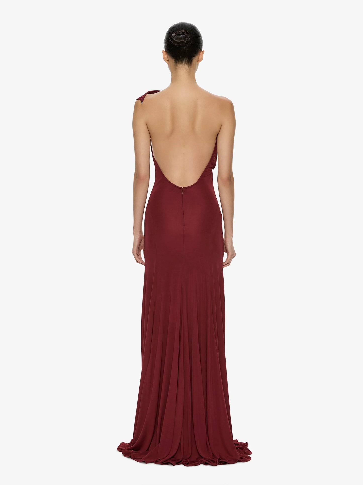 CHRISTOPHER ESBER Concave Wired Gown (Wine)