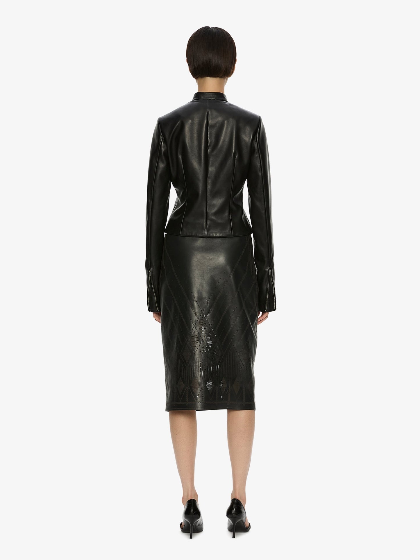 CHRISTOPHER ESBER Richie Leather Jacket (Black)