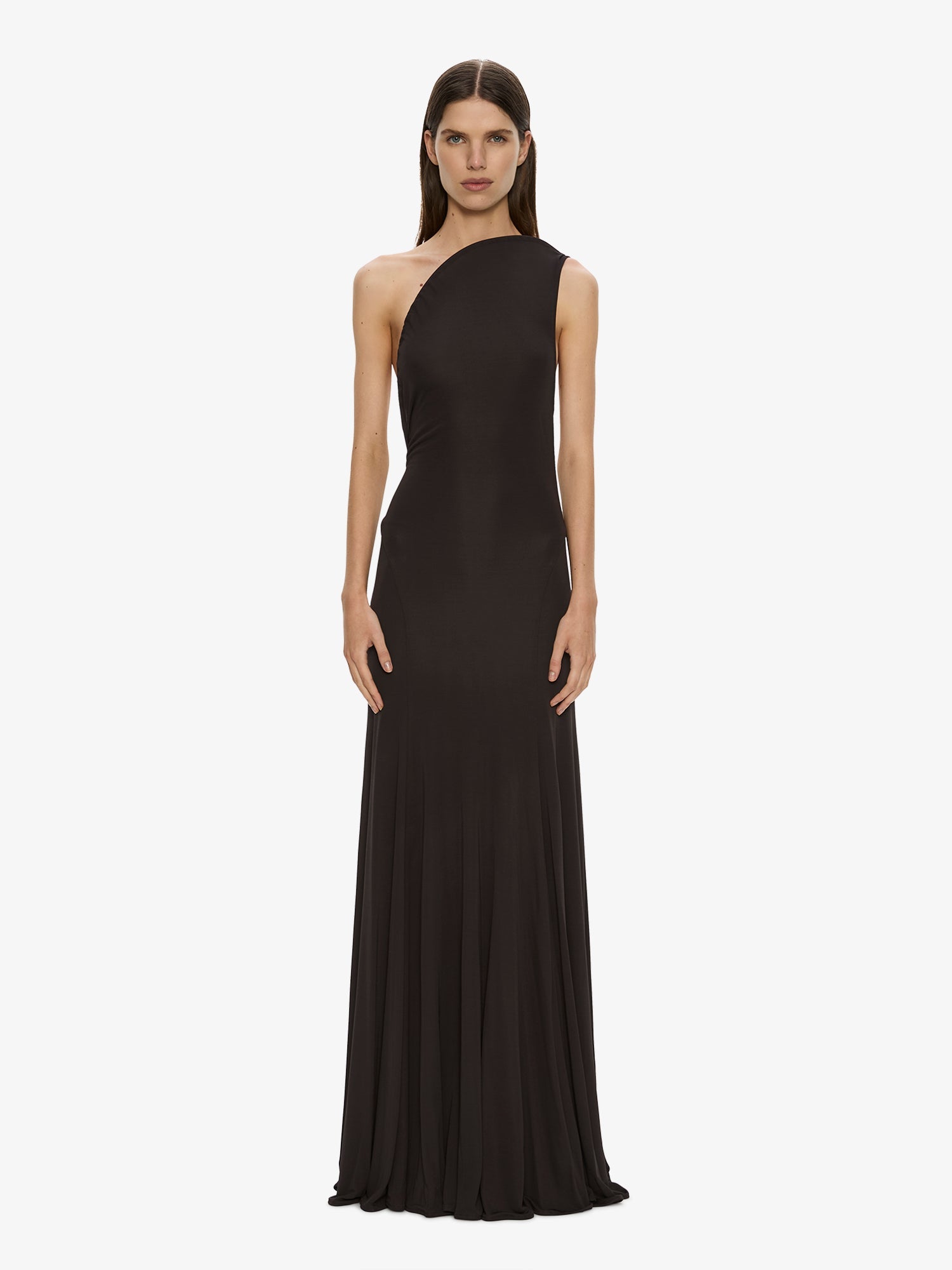Image of Dresses. Product name - Concave Wired Gown in Molasses colour by brand - CHRISTOPHER ESBER