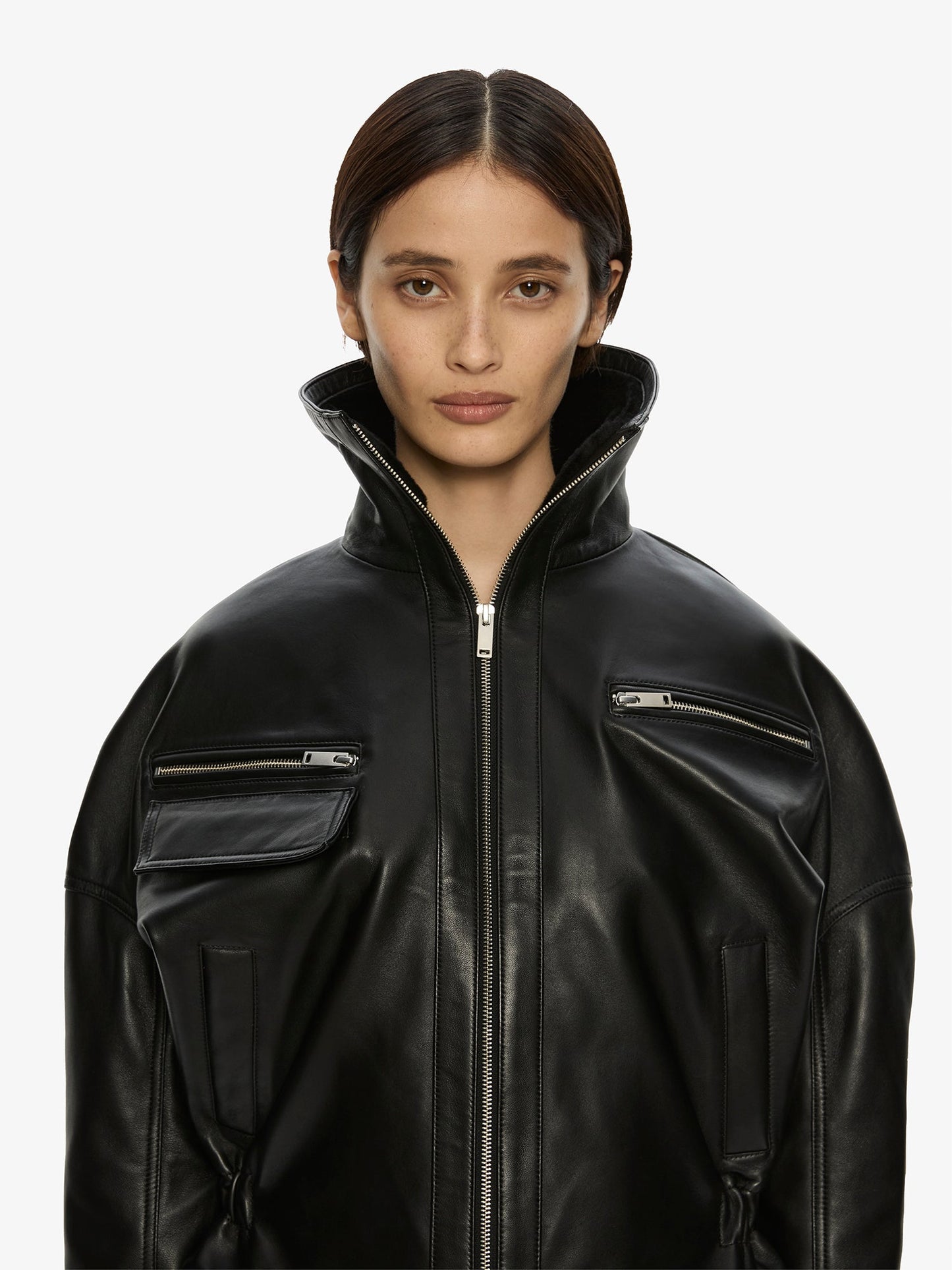 CHRISTOPHER ESBER Atlas Leather Jacket (Black)