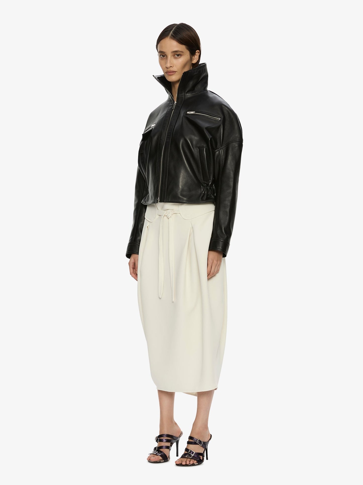 CHRISTOPHER ESBER Atlas Leather Jacket (Black)