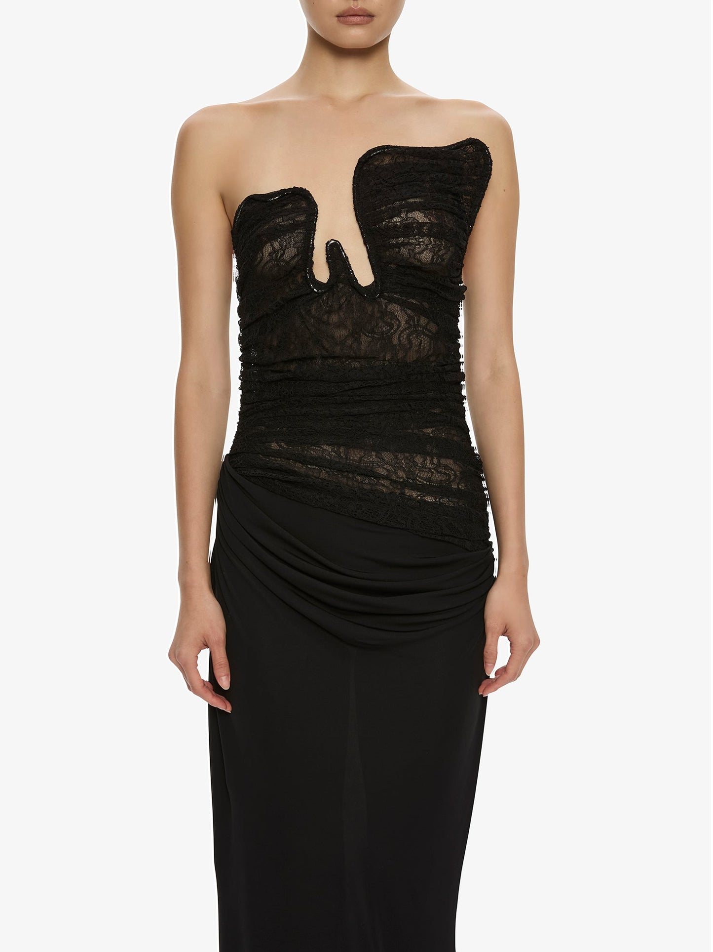 Christopher Esber Salacia Lace Gown (Black)