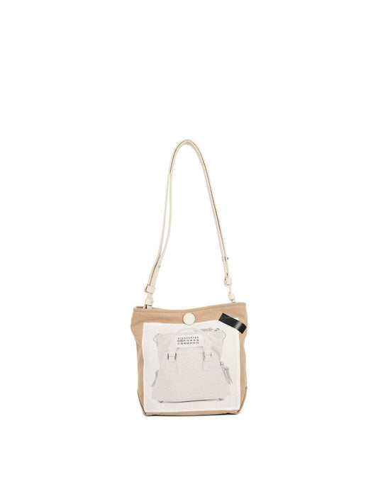 Image of Bags. Productname: MAISON MARGIELA Trompel L'Oeil 5AC Baby Bag in WHITE colour by brand - MAISON MARGIELA