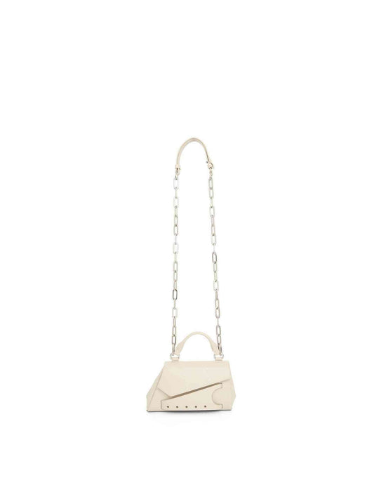 Image of Bags. Productname: MAISON MARGIELA Micro Snatched Asymmetric Bag in GREY colour by brand - MAISON MARGIELA