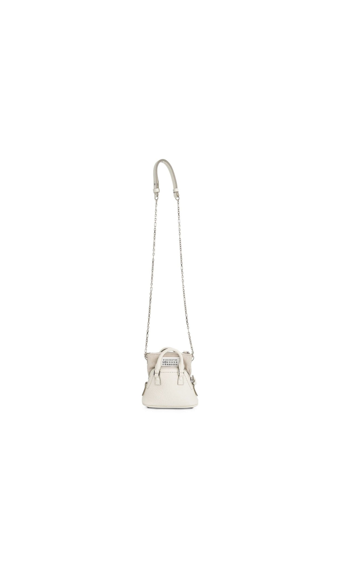 Image of Bags. Productname: MAISON MARGIELA Baby 5AC Crossbody Bag in White colour by brand - MAISON MARGIELA