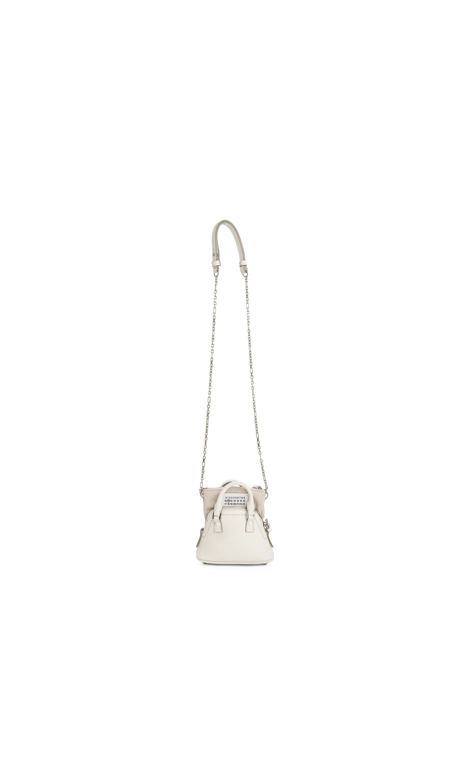 Image of Bags. Productname: MAISON MARGIELA Baby 5AC Crossbody Bag in White colour by brand - MAISON MARGIELA
