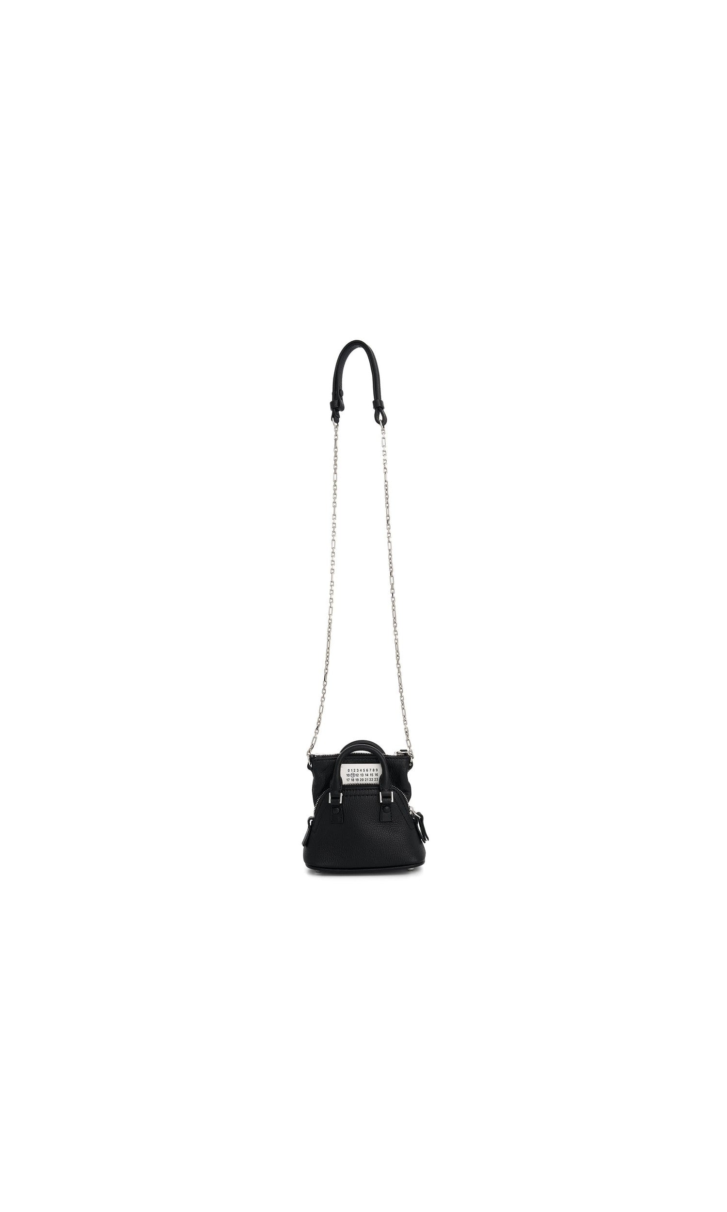 Image of Bags. Productname: MAISON MARGIELA Baby 5AC Crossbody Bag in Black colour by brand - MAISON MARGIELA