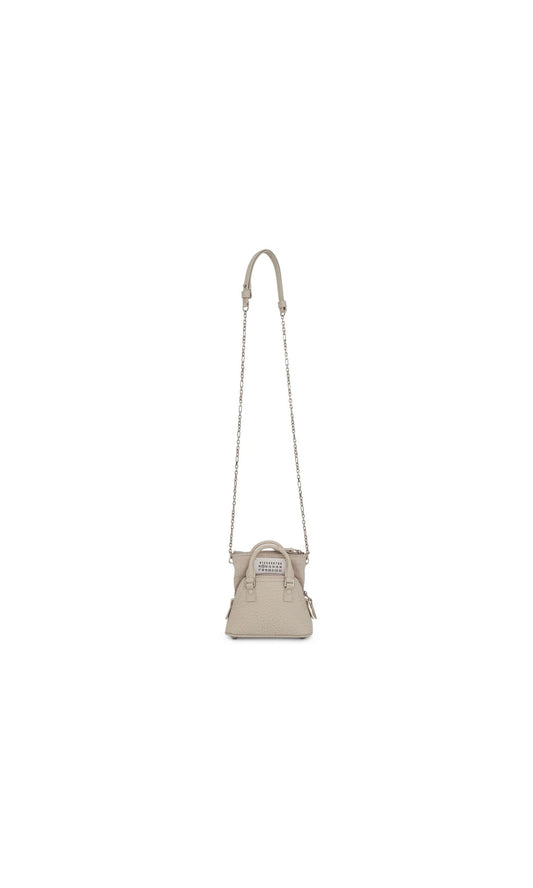 MAISON MARGIELA Baby 5AC Leather Bag (Grey)