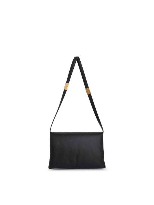 Image of Bags. Productname: MARNI Prisma Large Leather Bag in Black colour by brand - MARNI