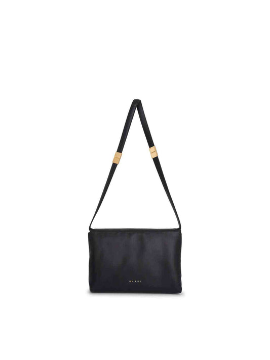 MARNI Prisma Large Leather Bag (Black)