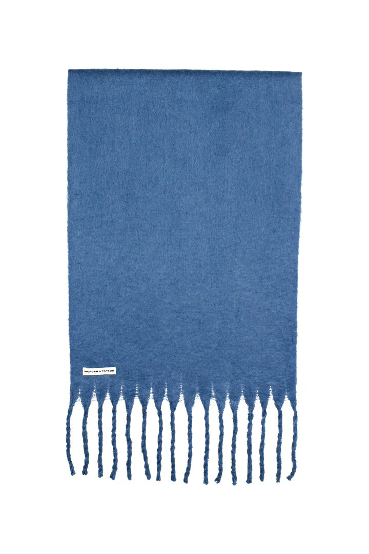 Betty Basics Ella Woven Scarf (Blue)