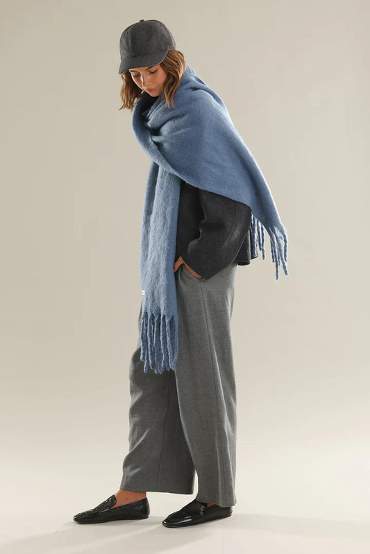 Sass Clothing Ella Woven Scarf (Blue)