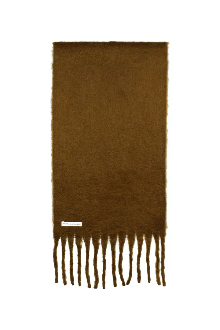Sass Clothing Cosette Chunky Two-Toned Scarf (Brown)