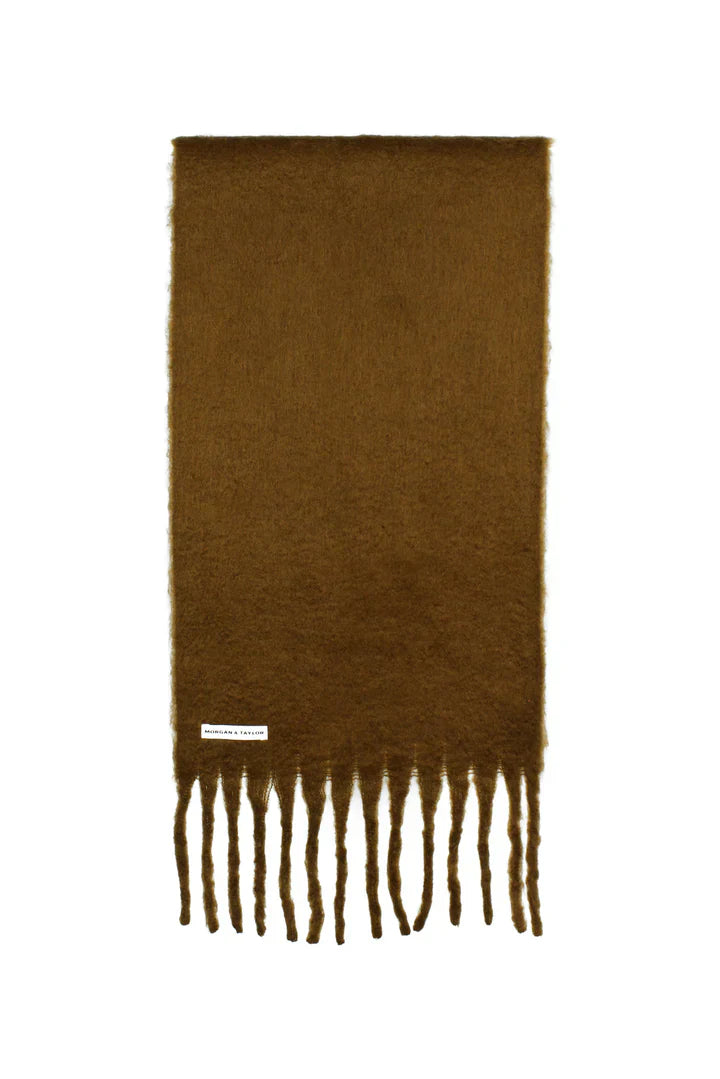 Betty Basics Cosette Chunky Two-Toned Scarf (Brown)