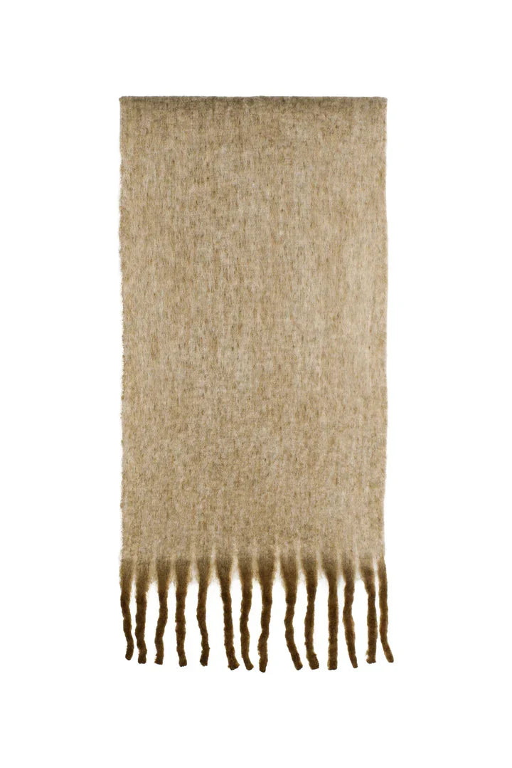 Sass Clothing Cosette Chunky Two-Toned Scarf (Brown)
