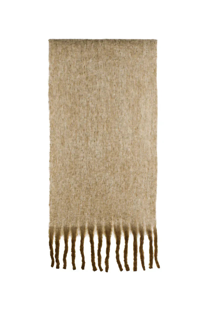 Betty Basics Cosette Chunky Two-Toned Scarf (Brown)